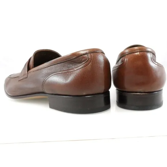 NIB$550 Bruno Magli Rosarbio Leather Flex Loafer Slip-On Dress Men's Shoes 13