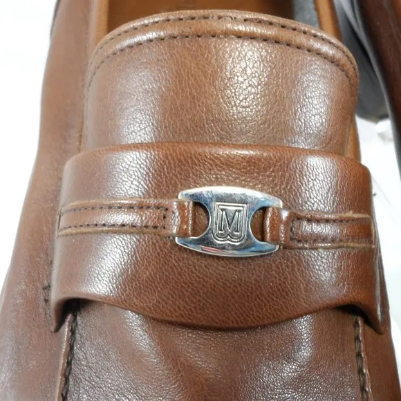 NIB$550 Bruno Magli Rosarbio Leather Flex Loafer Slip-On Dress Men's Shoes 13