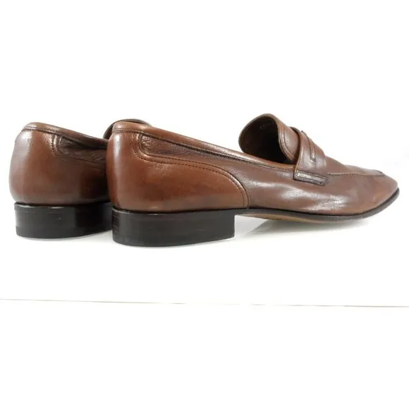 NIB$550 Bruno Magli Rosarbio Leather Flex Loafer Slip-On Dress Men's Shoes 13