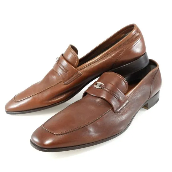 NIB$550 Bruno Magli Rosarbio Leather Flex Loafer Slip-On Dress Men's Shoes 13