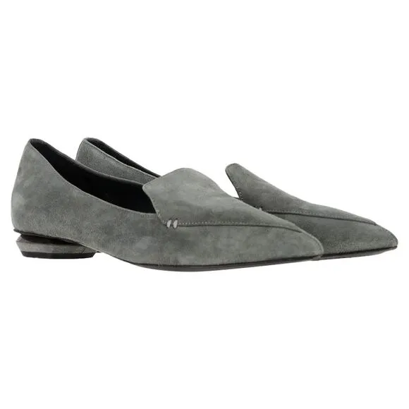 Nicholas Kirkwood Beya Loafers in Grey Suede