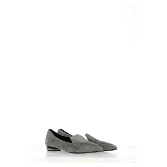 Nicholas Kirkwood Beya Loafers in Grey Suede