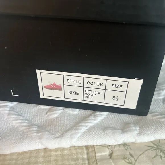 Nicole Miller Pink and White Sneakers