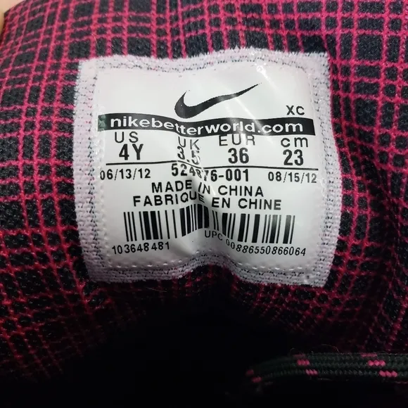Nike ACG Woodside Duck Toe Hiking Boots Black Pink Youth 4 Womens 5.5