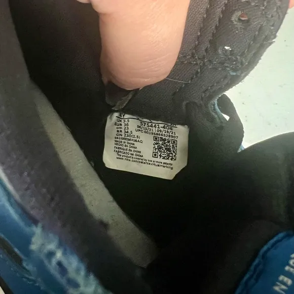 Nike Air Black and Blue Sneakers