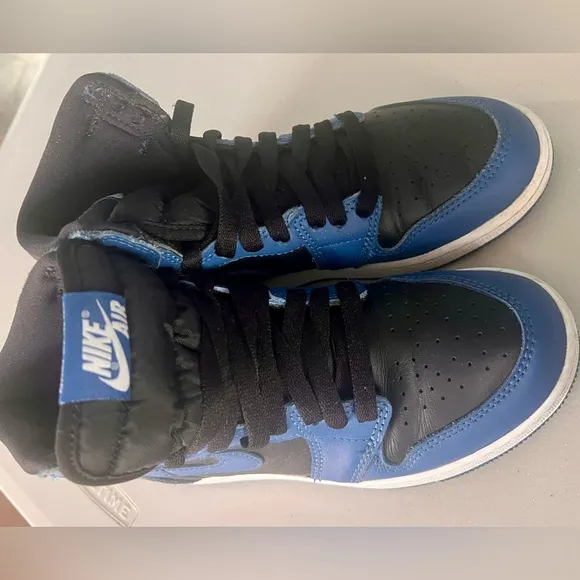 Nike Air Black and Blue Sneakers