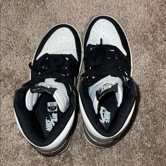 Nike Air Black and White High-Top Sneakers