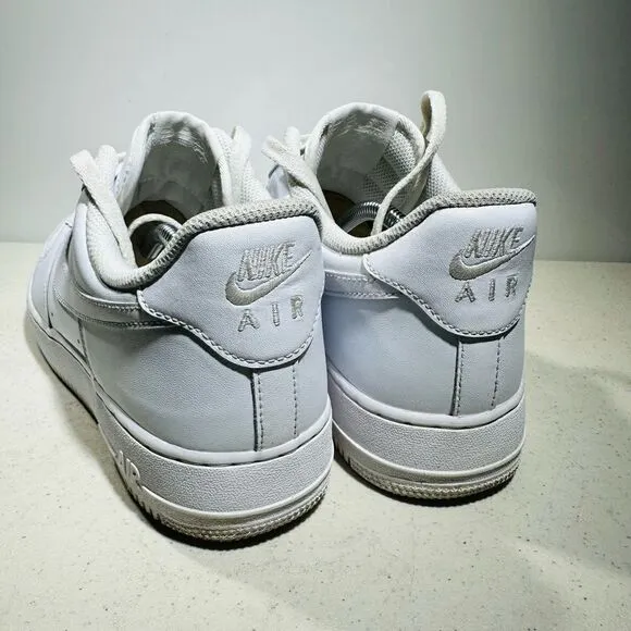 Nike Air Force 1 '07 Retro Low Triple White Sneakers OG CW2288-111 Size 10,5