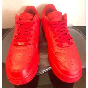 Nike Air Force 1 Low '07 LV8 University  Men’s Size 10 Triple Red Sneakers