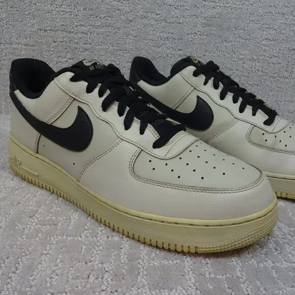 Nike Air Force 1 Low Men's Size 13 Gray Black Casual Lace Up Sneakers CD5463-100