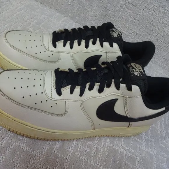 Nike Air Force 1 Low Men's Size 13 Gray Black Casual Lace Up Sneakers CD5463-100
