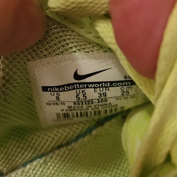 Nike Air Force 1 Women’s 8 Ghost Green Sneakers Upstep  Low Top BR Mesh Swoosh