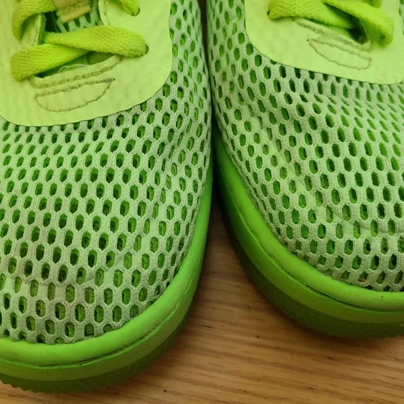 Nike Air Force 1 Women’s 8 Ghost Green Sneakers Upstep  Low Top BR Mesh Swoosh
