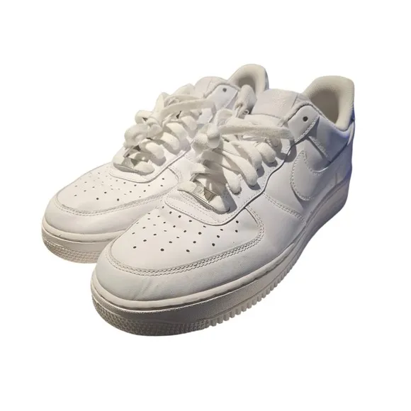 Nike Air Force One '07 Size 11.5 White Casual Sneaker Pre-Owned Cw2288-111