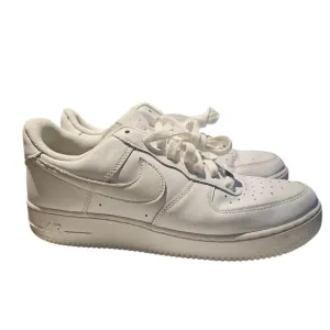Nike Air Force One '07 Size 11.5 White Casual Sneaker Pre-Owned Cw2288-111