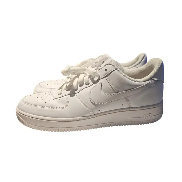 Nike Air Force One '07 Size 11.5 White Casual Sneaker Pre-Owned Cw2288-111