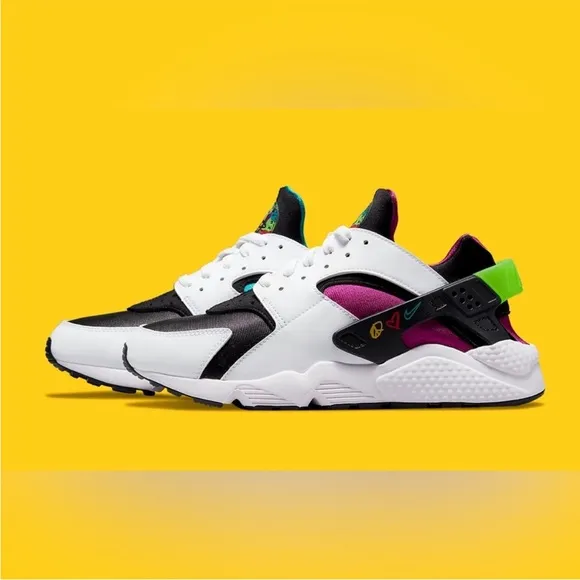 Nike Air Huarache Run “ Peace, Love, Swoosh” kids retro youth sneakers