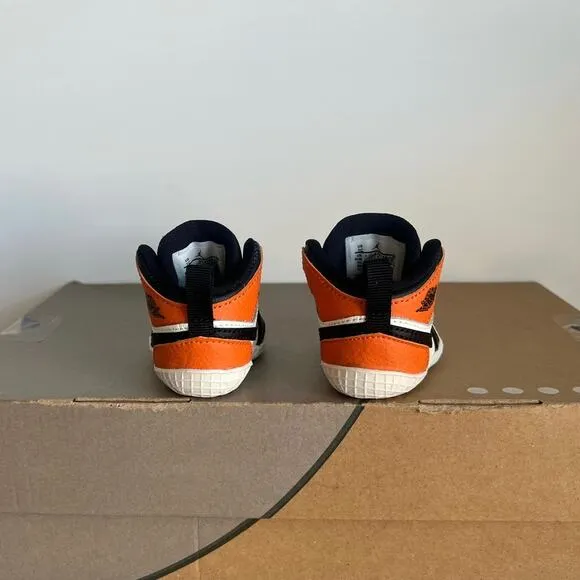 🧡Nike Air Jordan 1 Crib Bootie ‘Shattered Backboard’ Baby Sneakers- SZ 1 C