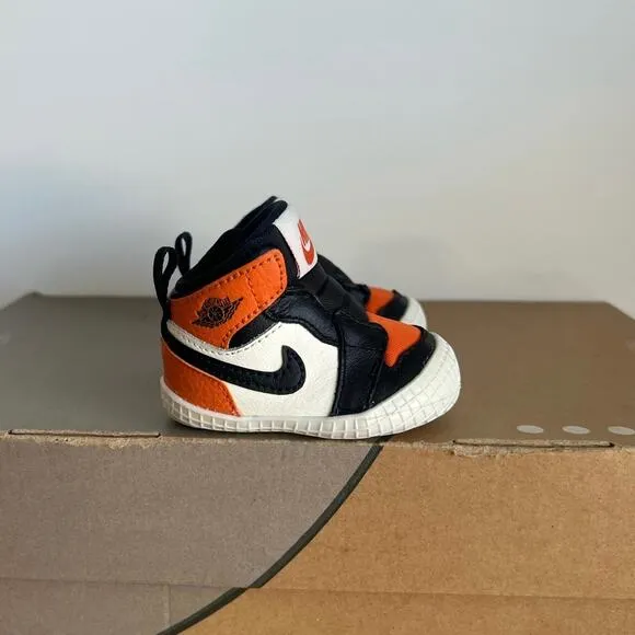 🧡Nike Air Jordan 1 Crib Bootie ‘Shattered Backboard’ Baby Sneakers- SZ 1 C