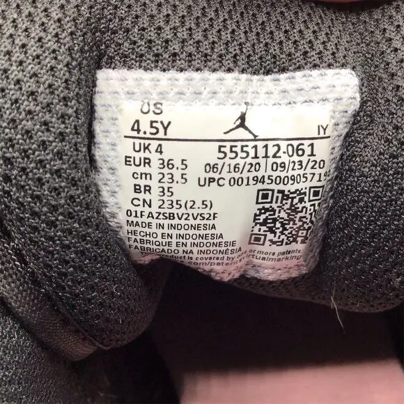 Nike Air Jordan 1 Mid GS Girls Kids 4.5 Youth Pink Athletic Casual Sneakers