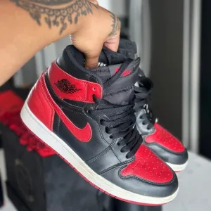 Nike Air Jordan 1 Retro High Black Red Sneakers