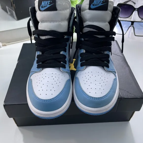 Nike Air Jordan 1 Retro High OG Blue Black White Sneakers