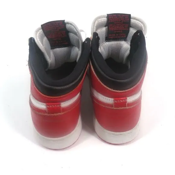 Nike Air Jordan 1 Retro High OG Heritage White Red 575441-161 Sneakers Boys 5Y