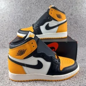 Nike Air Jordan 1 Retro High OG Taxi Sneakers - Size 4.5 Youth Shoes
