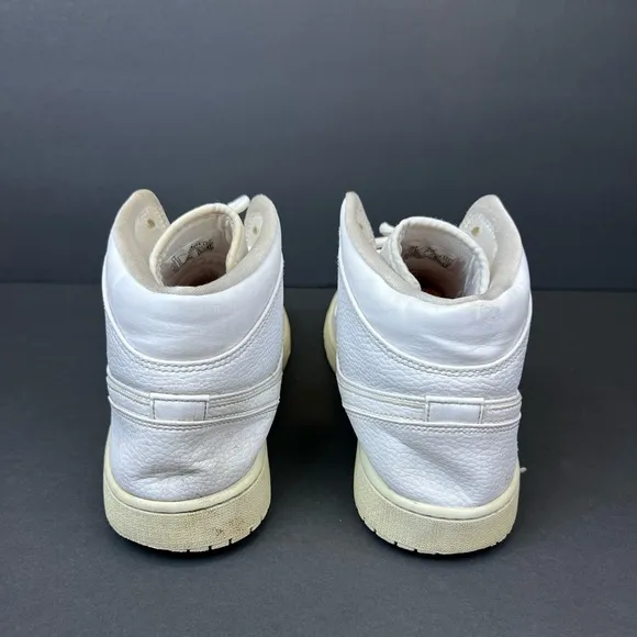 Nike Air Jordan 1 Retro Mid Triple White Size 12 Sneakers 554724-130
