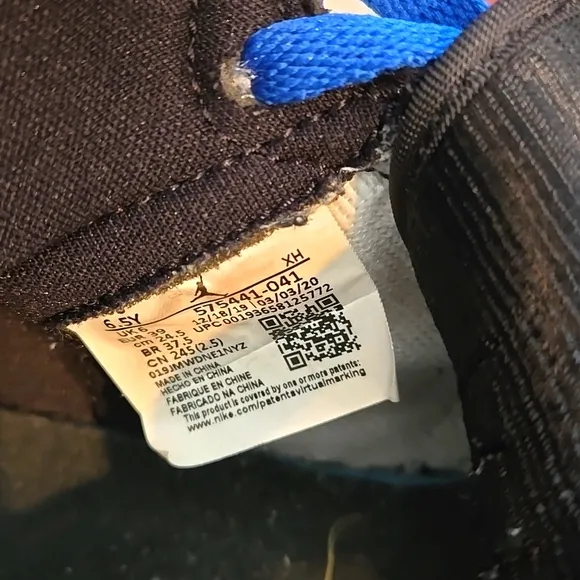 Nike Air Jordan 1 Retro OG High Royal Kids Sneakers Size 6.5Y