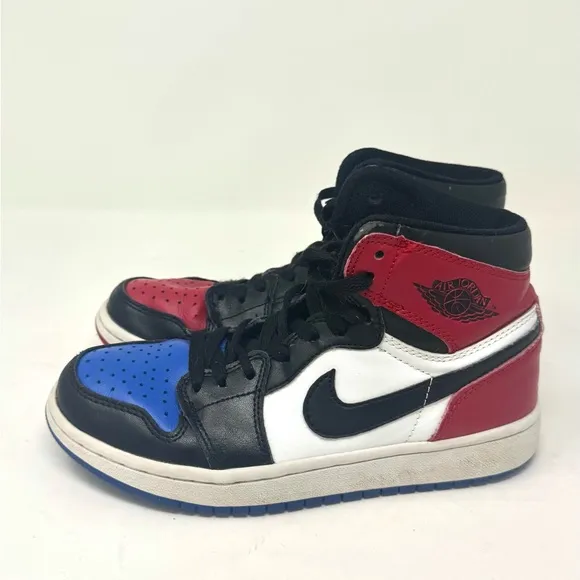 Nike Air Jordan 1 Retro Top 3 Youth Size  6.5 GS Black White Red