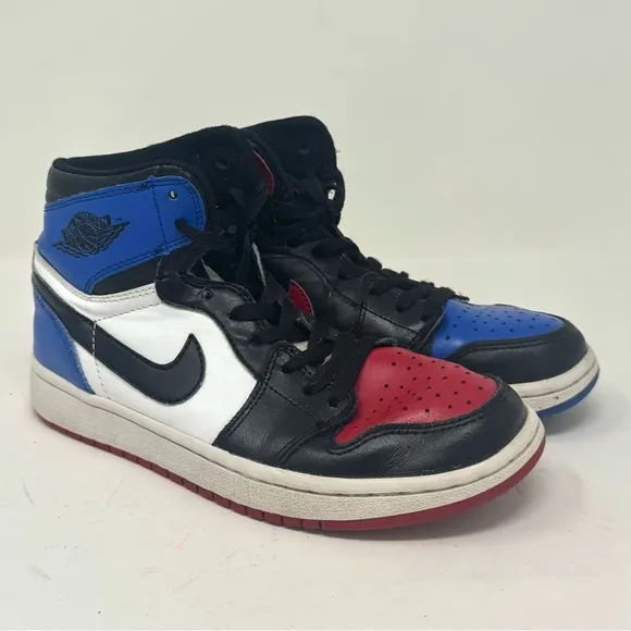 Nike Air Jordan 1 Retro Top 3 Youth Size  6.5 GS Black White Red