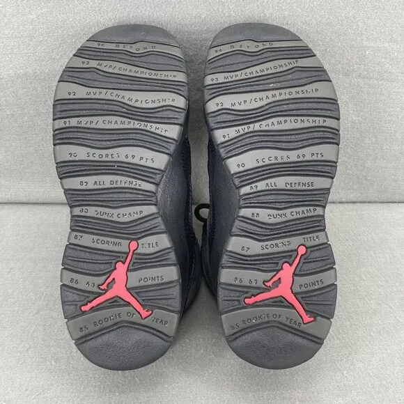 Nike Air Jordan 10 Retro Shadow Boys Size 6.5Y Athletic Shoe Sneakers 310806-002