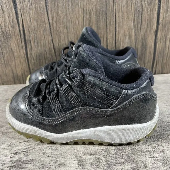 Nike Air Jordan 11 Retro Low BT Barons 505836-010 Sneakers Shoes Baby Toddler 7C