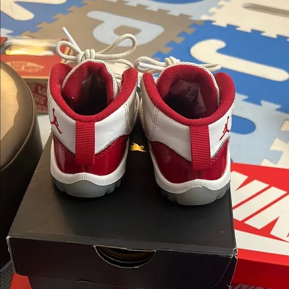 Nike Air Jordan 11 Retro Low IE Red White Sneakers