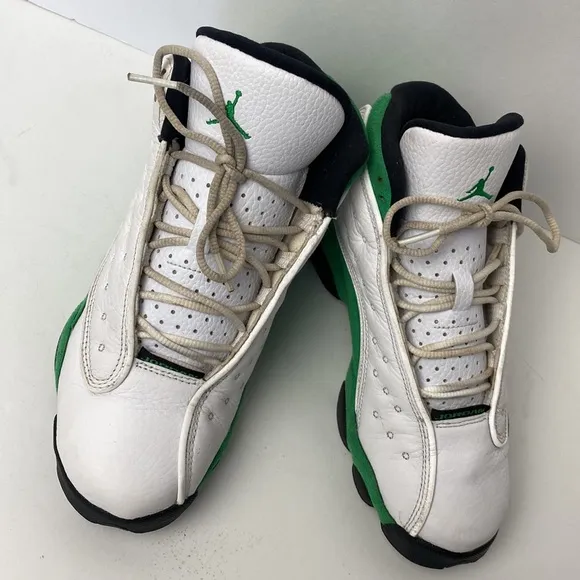 NIKE AIR JORDAN 13 RETRO GS 'LUCKY GREEN' - SIZE 5.5 YOUTH (DB6536-113) Sneakers