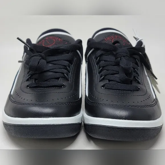 Nike Air Jordan 2 Retro Low Black White Sneakers DX4401-001 Women's Size 6.5 New