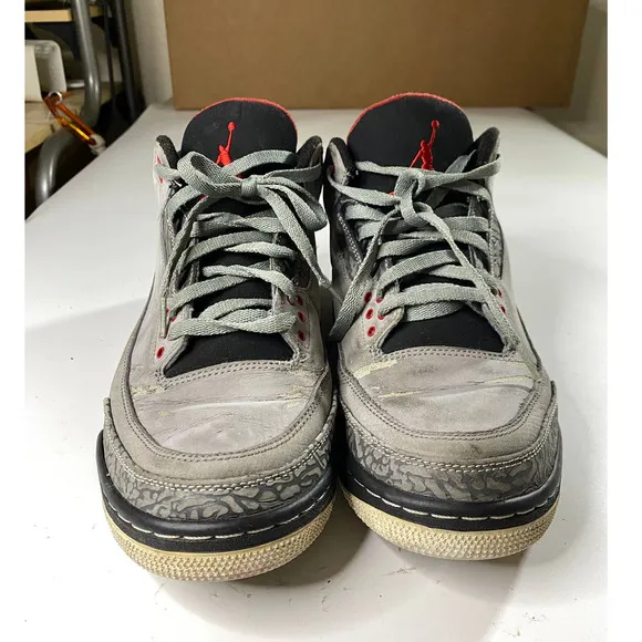 Nike Air Jordan 3 Retro 2011 Stealth Sneakers Men's Size 11