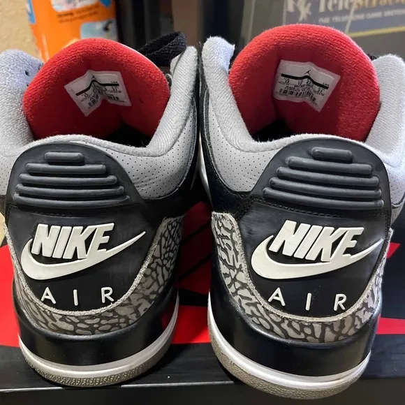 Nike Air Jordan 3 Retro Black Cement 2018 854262-001 Size 13