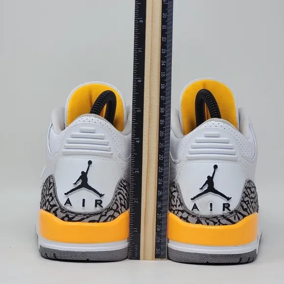Nike Air Jordan 3 Retro CK9246-108 White Gray Sneakers Women's Size 7 Pre-owned