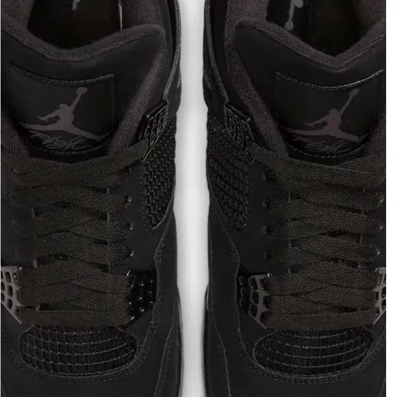 Nike Air Jordan 4 Retro Black Sneakers Men's Air Jordan 4 Retro Black Cat no box