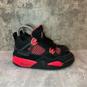 Nike Air Jordan 4 Retro 'Red Thunder' Sneakers Womens sz 6