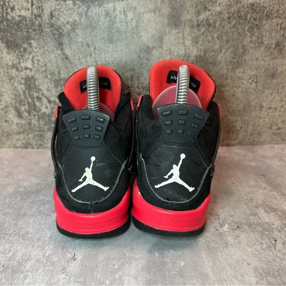 Nike Air Jordan 4 Retro 'Red Thunder' Sneakers Womens sz 6