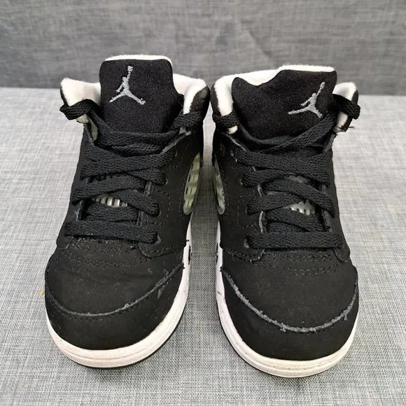 Nike Air Jordan 5 Retro Moonlight 'Oreo' 2021 440890-011 Sneakers Black TD SZ 6C