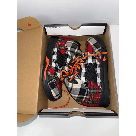 Nike Air Jordan 5 Retro Plaid Boys Size 1.5Y Athletic Shoes Sneakers FD4812-008