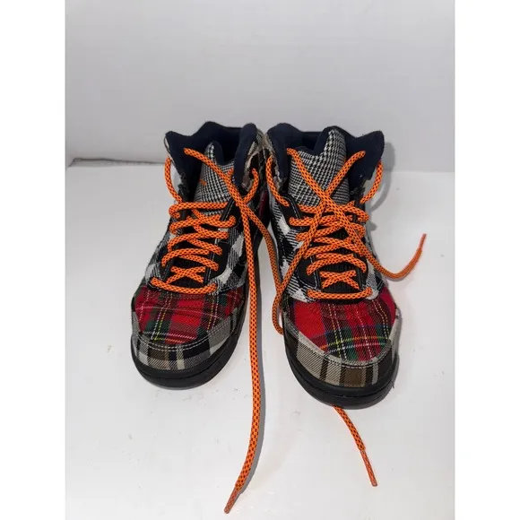 Nike Air Jordan 5 Retro Plaid Boys Size 1.5Y Athletic Shoes Sneakers FD4812-008