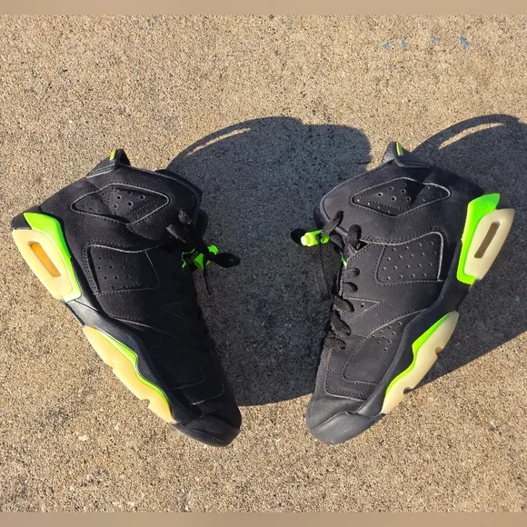 Nike Air Jordan 6 Retro Electric Green Glow Sole Sz 6.5