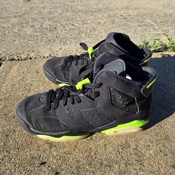 Nike Air Jordan 6 Retro Electric Green Glow Sole Sz 6.5
