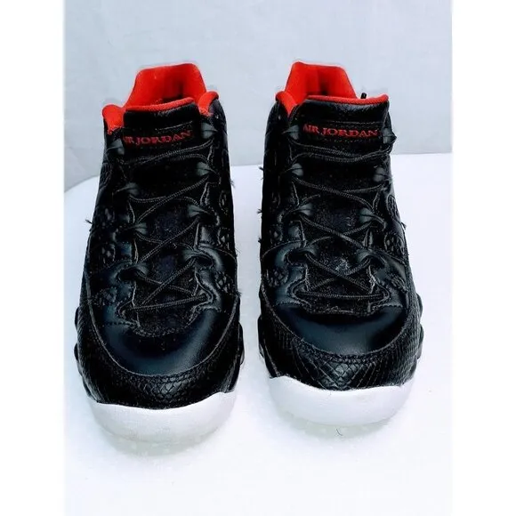 Nike Air Jordan 9 Retro Low Snakeskin Bred Sneakers