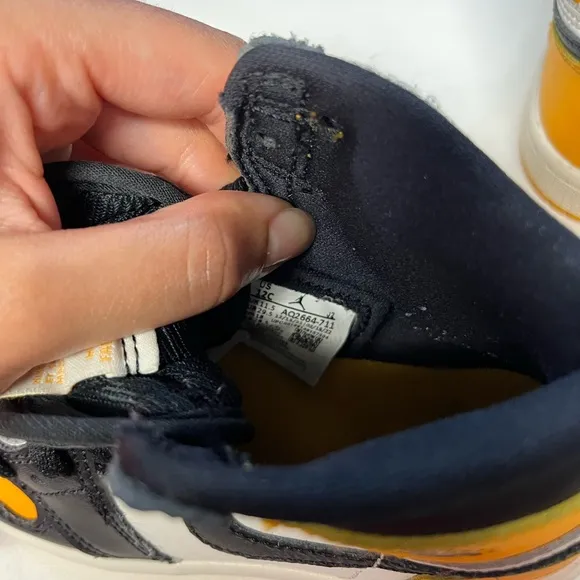 Nike Air Jordan High-Top Sneakers - Black and Orange